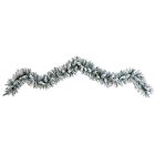 Pre-Lit Faux Snow Flocked Garland (9')