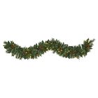 Pre-Lit Faux Snowy Mountain Garland