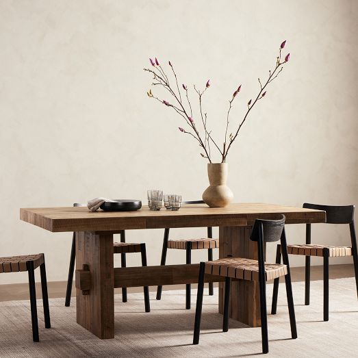 Emmerson® Solid Reclaimed Wood Rectangle Dining Table (62", 72" & 87") by West Elm