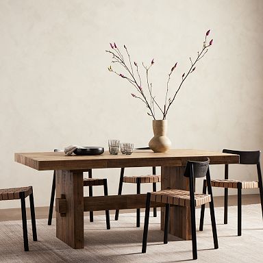 Emmerson® Solid Reclaimed Wood Rectangle Dining Table (62", 72" & 87")