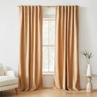 Worn Velvet Curtain - Camel