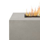 Sutton Concrete Low Rectangle Outdoor Fire Pit Table (57"&ndash;72")