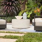 Terrazzo Drum Indoor/Outdoor Round Coffee Table (36")