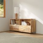 Industrial Solid Wood Storage Cabinet (60")