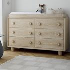 West Elm x PBK Vivienne Extra-Wide Nursery Dresser with Removable Topper (56")