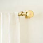 Oversized Ball Finial Adjustable Curtain Rod 