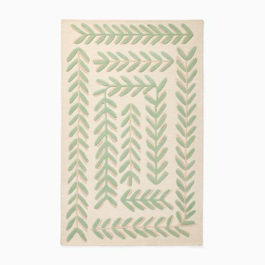 Joseph Altuzarra Spiral Vine Wool Rug by West Elm
