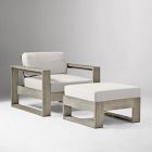 Portside Wood Outdoor Lounge Chair &amp; Ottoman Set