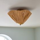 Josie Raffia Flush Mount (18")