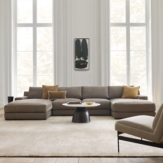 Dalton 3-Piece U-Shaped Chaise Sectional (151") by West Elm