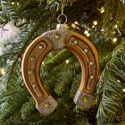 Glass Horseshoe Ornament