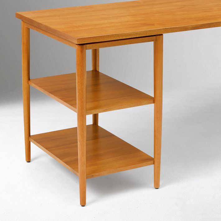 Mid-Century Modular Desk w/ Shelves (70