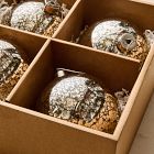 Large Glass Ball Ornaments (Set of 4) - Mercury