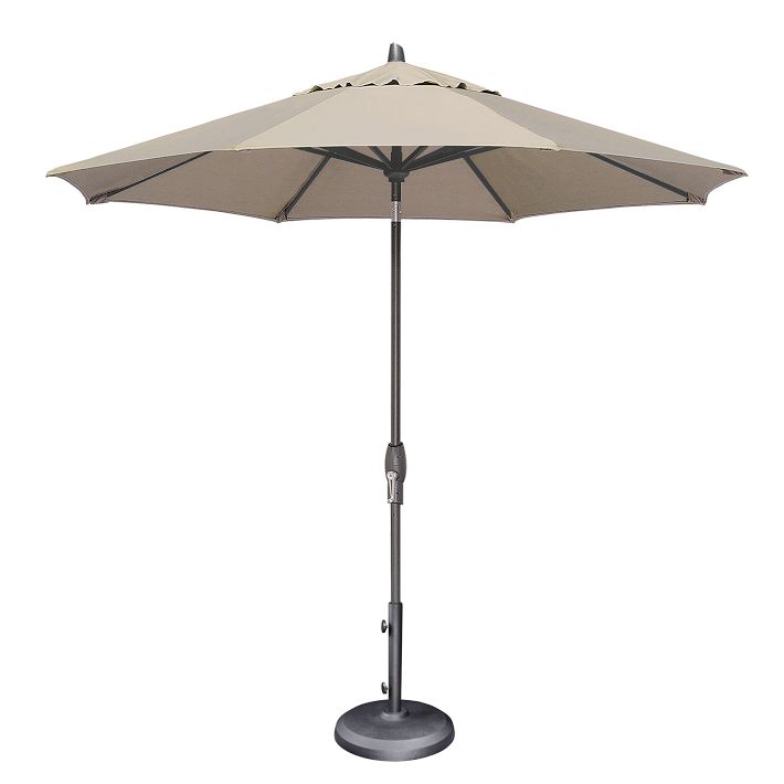 9 patio umbrella on clearance sale 9'ft Push Button Tilt Sunbrella Double Wind Vents expressing your unique personal style has never been easier Round Outdoor Market Umbrella, Sunbrella