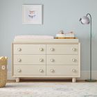 West Elm x PBK Vivienne Extra-Wide Nursery Dresser with Removable Topper (56")