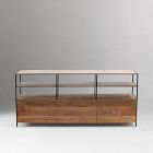 Industrial Solid Wood Modular Media Console (49"&ndash;67")