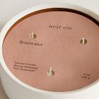 West Elm Homescent Triple Wick Candle - Rosewater