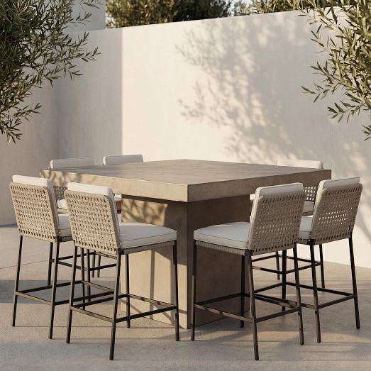 Swan Street Quadratischer Outdoor-Tischplatte 700 Mm – Melaminbeschichtet, Kratzfest, Modern