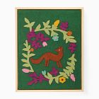 Framed Felt Fox Wall Art