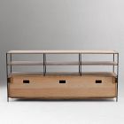 Industrial Solid Wood Modular Media Console (49"&ndash;67")