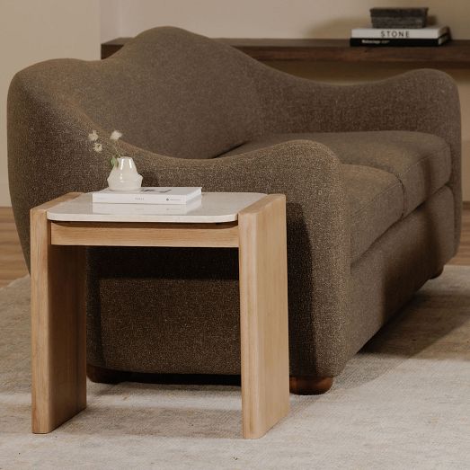 Eckford Bottichino Marble Side Table (20") by West Elm