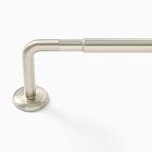 Open Box: Elyse Rounded Adjustable Blackout Curtain Rod (108"-144") - Brushed Nickel