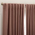 Open Box: European Flax Linen Blackout Curtain (48"W x 84"L) - Mulberry