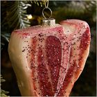 Glass T-Bone Steak Ornament