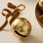Velvet Bow Bell Ornaments (Set of 4)