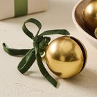 Velvet Bow Bell Ornaments (Set of 4)