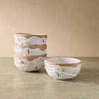 Holiday Skier Figural Cereal Bowl Sets