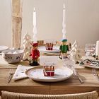 Holiday Skier Figural Dinner Plate Sets