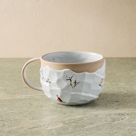Holiday Skier Figural Oversized Mug by West Elm
