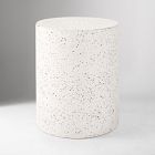 Terrazzo Drum Indoor/Outdoor Round Side Table (15")