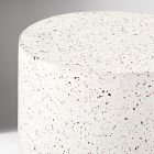 Terrazzo Drum Indoor/Outdoor Round Side Table (15")