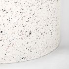 Terrazzo Drum Indoor/Outdoor Round Side Table (15")