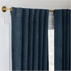 Open Box: Performance Crossweave Chenille Light Filtering Curtain (48"W x 84"L) - Ink Blue