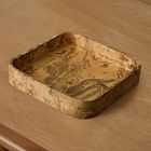 Pierce &amp; Ward Burled Finish Trays