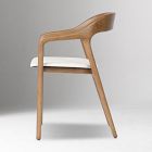 Scooped Ash Wood Dining Arm Chair