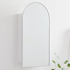 Open Box: Arched Metal Framed Medicine Cabinet (16.5" x 31") - Chrome