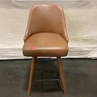 Open Box: Mid Century Leather Swivel Counter Stool (26.6") -Saddle Leather Acorn