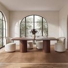 Nazaire Upholstered Swivel Dining Chair