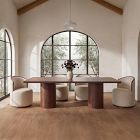 Nazaire Upholstered Swivel Dining Chair