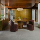 Nazaire Upholstered Swivel Dining Chair