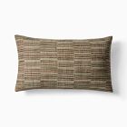 Woven Broken Stripe Lumbar Pillow Cover