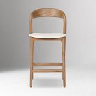 Scooped Ash Wood Bar &amp; Counter Stools