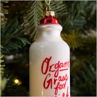 Glass Milk Bottle Ornament
