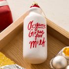 Glass Milk Bottle Ornament