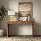 Finlo Burled 3-Drawer Desk (54")
