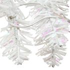 Pre-Lit Faux White Iridescent Tinsel Christmas Tree (4')